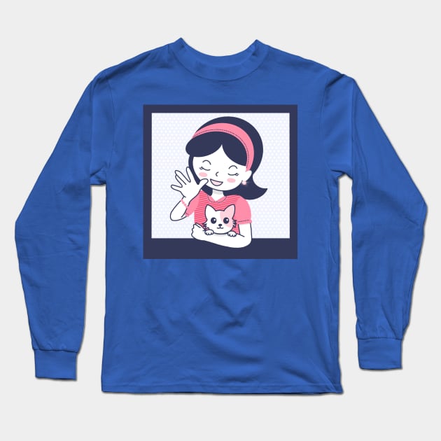 Hello! Long Sleeve T-Shirt by EV Visuals